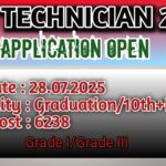 RRB Technician Grade I and Grade III vacancy Online form 2025